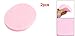2 Pcs Cosmetic Oval Pink Sponge Facial Washing Cleansing Pads