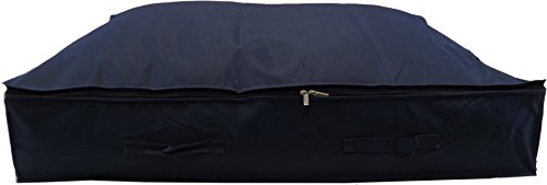Neusu Heavy-Duty, Belastbare Extragroße Unterbett-Aufbewahrungstasche – XL-Größe (96 x 78 x 18 cm) – Starkes 600D Polyestermaterial Mit 4 Verstärkten Steggriffen – Für Bettwäsche, Kleidung, Kissen, Usw. Oder Mehrere Daunendecken – Alternativ Zur Wäschetruhe (Blau) - 7