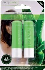 Pretty Healing Aloe Vera Lip Balm Twin Pack