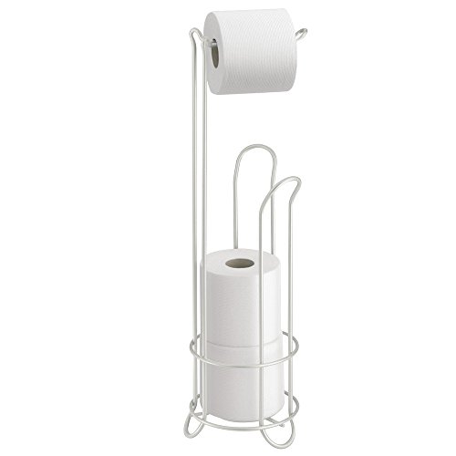 InterDesign 68714EU Classico Toilettenpapierständer Plus, perlmuttweiß - 3