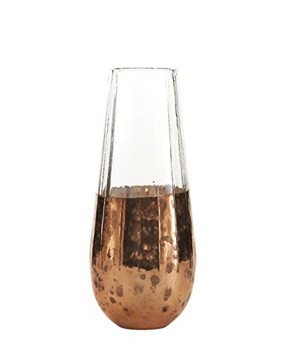 Vase, Dipdye, copper finish, dia.: 6 cm, h.: 15 cm