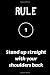 Produktbild rule 1 Stand up straight with your shoulders back: small lined Jordan Peterson Quote Notebook / Travel Journal to write in (6'' x 9'')