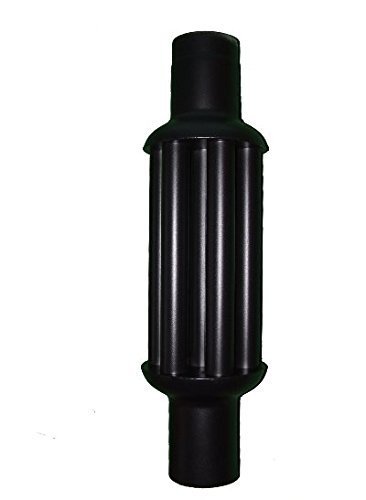 acerto Abgaswärmetauscher 160x1000mm - schwarz ✓ Energie sparen ✓ Leichte Reinigung ✓ Einfacher Einbau | Warmlufttauscher, Rauchgaskühler zum Nachrüsten | Kaminrohr, Abgasrohr, Ofenrohr für Öfen, Kamine, Holzkessel | Rauchrohr aus Stahlblech