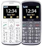 Hörgerätekompatibel M2/T3 Beafon SL215 Großtastenhandy (6,1 cm (2,4 Zoll) TFT-Display, GSM-Dualband, 2 Megapixel Kamera, 3,5mm Klinkenstecker) anthrazit