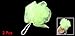 Bathroom Body Washing Shower Ball Shape Light Green Nylon Mesh Nets Pouf 2 Pcs