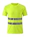 Produktbild DULEE Hohes Sichtbarkeits Hemd Arbeitskleidung reflektierendes hallo Sicht-Sicherheits Arbeitskleidungs T-Shirt,L