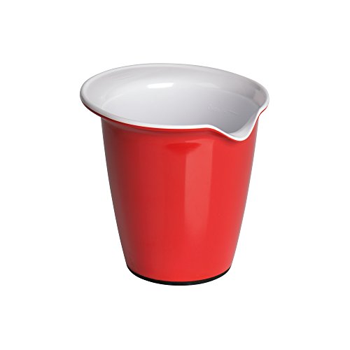 KAISER Rührbecher 1 Liter Pâtisserie kratzfest bruchsicher spülmaschinengeeignet Anti-Rutschfuß integrierte Skalierung und tropffreier Ausgießer