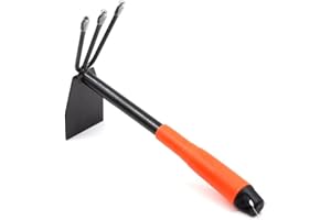 PlushPlumage Garden Hoe and Rake Two in One,Rake for Gardening,Gardening Tools,Hoe Garden Tool,Garden Hoes for Weeding