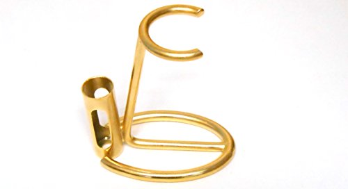 Top Quality Shaving Brush Stand, Shaving Razor Stand. (Gold)