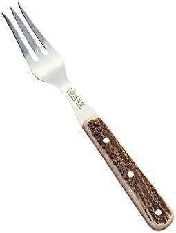 Pack of 6 Forks Joker with Fist in Deer Antler, Steel 420, 65 Grams, JC01