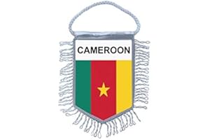 Akachafactory Fanion Mini Drapeau Pays Voiture Decoration Cameroun camerounais