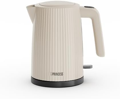 Princess Bollitore Wave, 1,7L, 360° senza fili, 2200W, BPA-free, protezione surriscaldamento e secco, indicatore livello acqua, filtro rimovibile, spegnimento automatico, cavo 0,7m, 236048