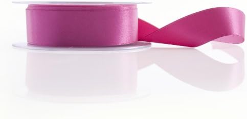 25mm Satin Ribbon Fuschia Double Faced (25mm x 5 metres)