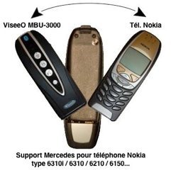 ViseeO MBU – 3000 Bluetooth Adapter für Mercedes Benz Fahrzeuge) (99-04 mit Vorrüstung Tel. Nokia 6150 6210, 6310, o (6310i ViseeO MBU – 3000 ersetzt MBU – 1000) - 3