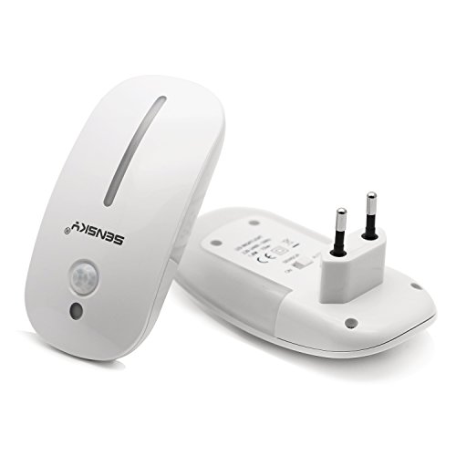 Sensky 1,8W PIR LED-Sensor-Bewegungs-Licht, 15 Lumen Plug-In-Nachtlicht mit Bewegunsmelder - 6