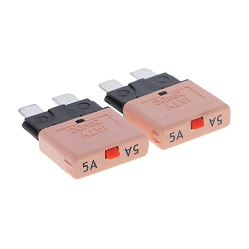 Preisvergleich Produktbild MagiDeal 12V Auto Rückstellbare Mini Klinge Sicherung manuelle Leistungsschalter - 5a