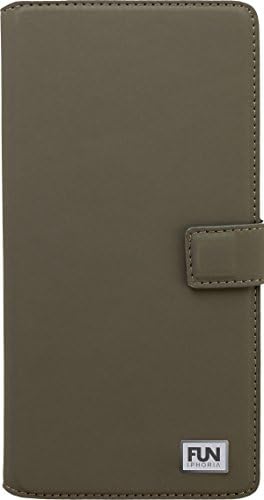 Iphoria Fun Trend xxl5.7 Book-Style Case for Apple iPhone 6 Plus/Samsung Galaxy Note 4 N910 DARK GREY