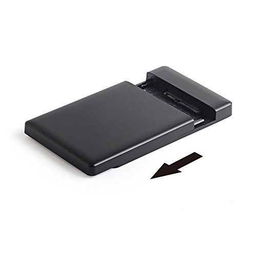 JSVER 2,5 Zoll Externes Festplattengehäuse USB 3.0 für 7mm und 9,5mm 2,5 Zoll Interne HDD SSD, SATA III und UASP Beschleunigung - 4