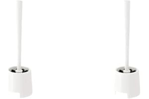 IKEA BOLMEN Toilet Brush/Holder, White(Pack of 2)