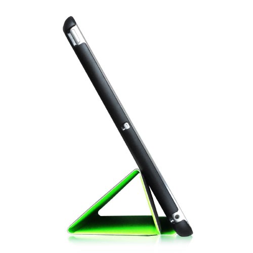 Invero® Premium Leder Smart Cover Case Schutzhülle Etui Tasche für Apple Ipad Air / Ipad 5 5th Gen mit Rückenschutz und Unterstützt Sleep / Wake Funktion umfasst Displayschutzfolie & Stylus (Grün / Green) - 6