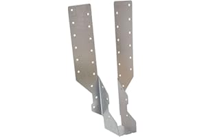 BPC Fixings Galvanised Standard Leg Timber to Timber Joist Hanger 10-Piece Set, 38 mm Width, Silver