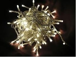 Preisvergleich Produktbild 50 er LED Lichterkette Batterie warmweiß