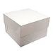 Produktbild Weiß Quadratisch Kuchen-Boxen – Packungen von 5 – Perfekt für den Transport Ihre Kreationen., Weiß, 23 cm