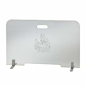 Glas-Funkenschutz senkrecht für offene Kamine, ESG 6 mm dick, Klarglas