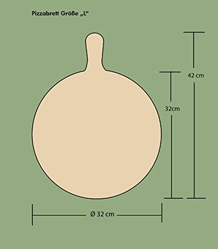 Pizzabrett formschön & praktisch Größe L - 2