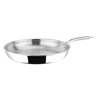 Sitram 711549, Poêle Rapsody en acier inoxydable qualité professionnelle diam. 30 cm - tous feux dont induction