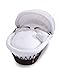 Izziwotnot White Premium Gift Wicker Moses Basket (Dark)