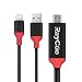 Produktbild iPhone HDMI Adapter 2 m Stecker und Spielkabel, 1080p HDMI Video AV-Kabelstecker, Plug and Play HDTV-Adapter für iPhone 7/6/5 Serie, iPad Air/Mini/Pro, Pod Touch