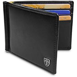 TRAVANDO ® Portefeuille avec Pince à Billets "VIENNA" Etui RFID Blocage contre Piratage Bancaire - Mince Porte-Monnaie avec Clip en Métal Porte-Carte de Crédit Sécurisé Porte-cartes Hommes Cadeau