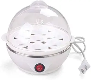 JMO27Deals EGGPOACH-1 Compact Stylish Electric Egg Cooker (White)