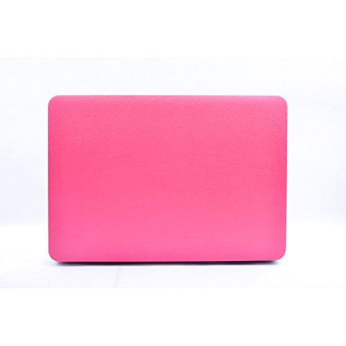 Macbook Pro 13 Hülle Case Tastaturschutzfolie Displayschutzfolie 3 in 1 Kit, TECOOL [Ultra Dünn Serien] Leder Hartschale Schutzhülle Case für MacBook Pro 13.3 Zoll Modell: A1278 – Heißes Rosa - 4