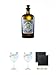 Produktbild Monkey 47 Schwarzwald Dry Gin 0,5 Liter + Gin Sul Copo Ballon Glas 1 Stück + Gin Sul Copo Ballon Glas 1 Stück + Schiefer Glasuntersetzer eckig ca. 9,5 cm Ø 2 Stück