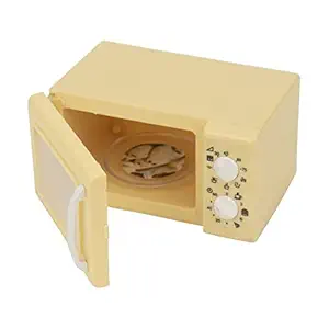 Spillbox Miniature Microwave Oven Toys Kids Kitchen Pretend Play Toys Dollhouse Miniature Furniture Mini Kitchen Model Chef Role Play Toy for DIY Scene Kids Gift-Oven