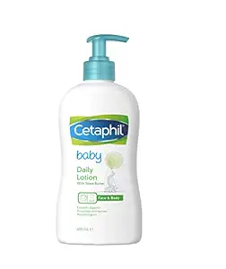 Cetaphil Baby Daily Lotion, White, Shea Butter, 400 ml