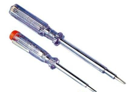 2 er Set REV Spannungsprüfer transparent 100 - 250 V~ 14/19 cm GS und TÜV geprüft