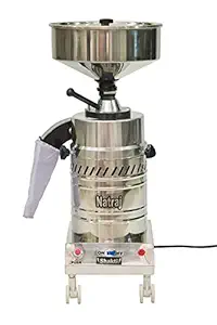 Shakti Stone Round Domestic Flourmill Aata Maker (Motor-1 HP, Silver)