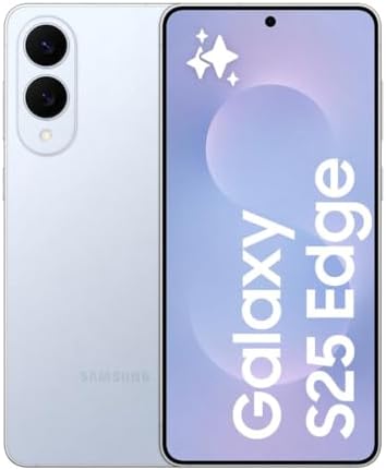 Samsung Galaxy S25 Edge, Smartphone AI, 3 anni di Garanzia del produttore, Display 6.7'' QHD+ Dynamic AMOLED 2X, Fotocamera 200MP, RAM 12GB, 512GB, 3.900 mAh, Titanium Icyblue [Versione italiana]