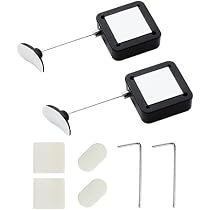 Supports Télécommande Magnétiques Noirs - Lot De 6 Sans Perçage Adhésif Puissant