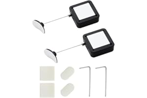 I3C 2 Stück 1.8M TV-Fernbedienungs Verlust Verhinderungskabel, Fernbedienung Anti-Loss-Kabel, Anti-Diebstahl-Pull-Box,Sicherheits Verriegelungsband für TV-DVD-Spielkonsolen