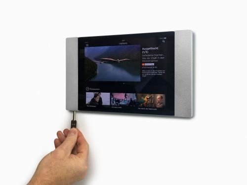 smart things s11 s sDock Fix Air silber – iPad Wandhalterung und Ladestation für permanente Installationen für Apple iPad (2017), Pro 9,7″, Air 1+2 - 9