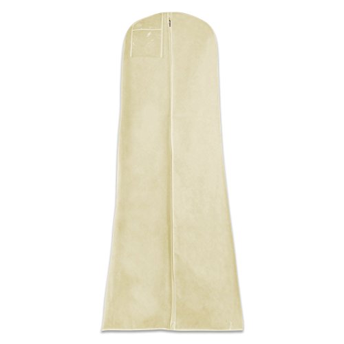Wasserabweisender Kleidersack für Hochzeitskleider - Elfenbein - 183 cm - Hangerworld