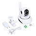 Produktbild JICHUI Wireless-720P UHD WiFi Kopfdrehung Home Security IP-Kamera WLAN-Nachtsicht-Webcam Baby Monitor EU-Sockel(Weiß & EU-Sockel)