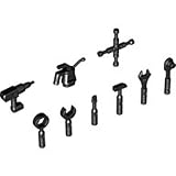 LEGO Star Wars - 9-teiliger Werkzeugsatz f�r Minifiguren in schwarz Schraubenzieher Hammer �lk�nnchen Schl�ssel Bohrmaschine Radkreuz Zange Ratsche - Lego