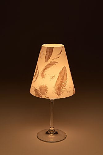 Candle Lights / Lampenschirme für Weingläser / Deko-Lampenschirme / Lampe / Teelicht / Lampshades / Lampenschirm-Set „Melissa“ Tischdeko, 3-teilig - 4