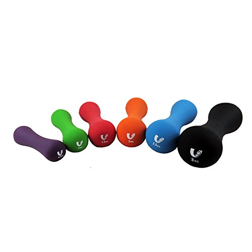 Aerobic Hantel Gewichte Fitness Neoprenhantel Kurzhanteln Vinylhantel Bone Shape 2er Set - 2