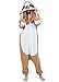 Produktbild Jumpsuit Onesie Tier Karton Fasching Halloween Kostüm Sleepsuit Cosplay Overall Pyjama Schlafanzug Erwachsene Unisex Lounge Kigurumi Faultier for Höhe 140-187CM